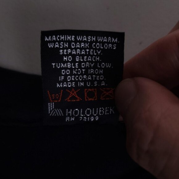 Vintage 90s Harley Davidson Peoria, Illinois biker motorcycle USA flag shirt - Picture 6 of 6